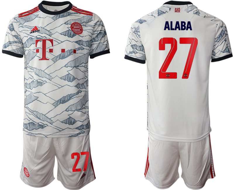 Men 2021-2022 Club Bayern Munich away white #27 Soccer Jersey